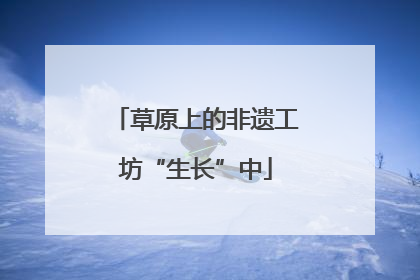 草原上的非遗工坊“生长”中